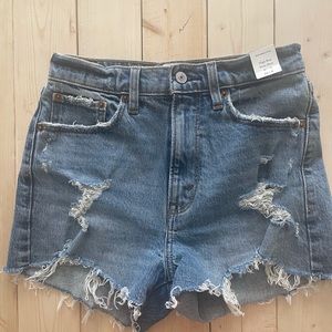 High rise Abercrombie shorts